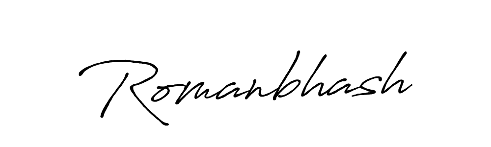 Antro_Vectra_Bolder is a professional signature style that is perfect for those who want to add a touch of class to their signature. It is also a great choice for those who want to make their signature more unique. Get Romanbhash name to fancy signature for free. Romanbhash signature style 7 images and pictures png