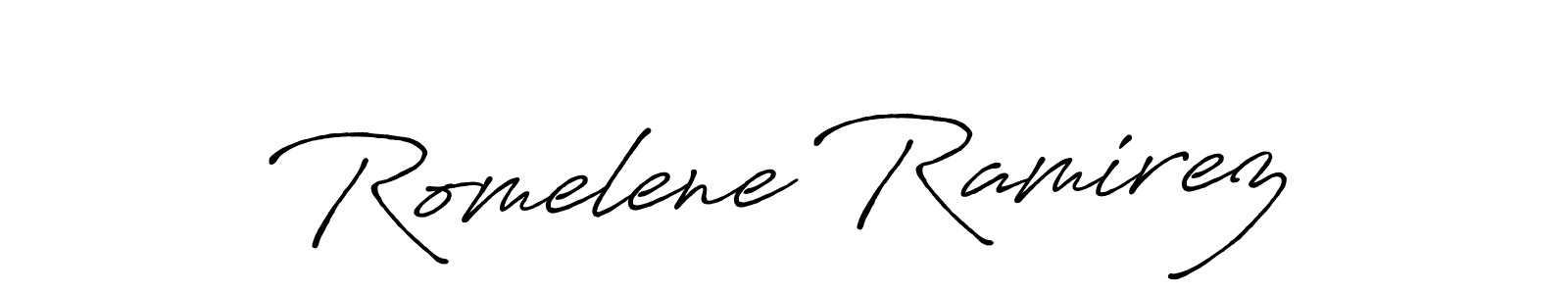 Also You can easily find your signature by using the search form. We will create Romelene Ramirez name handwritten signature images for you free of cost using Antro_Vectra_Bolder sign style. Romelene Ramirez signature style 7 images and pictures png