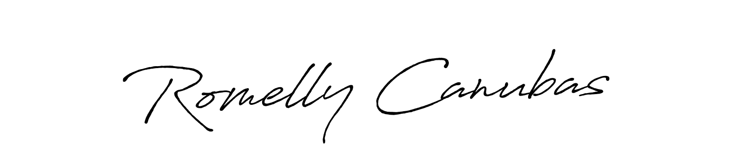 How to Draw Romelly Canubas signature style? Antro_Vectra_Bolder is a latest design signature styles for name Romelly Canubas. Romelly Canubas signature style 7 images and pictures png
