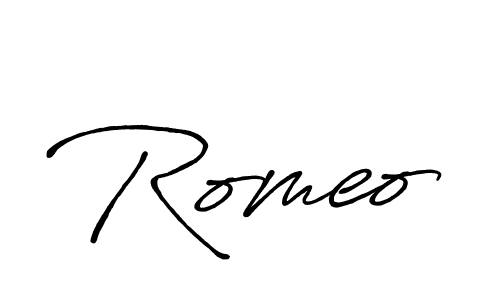 How to make Romeo name signature. Use Antro_Vectra_Bolder style for creating short signs online. This is the latest handwritten sign. Romeo signature style 7 images and pictures png