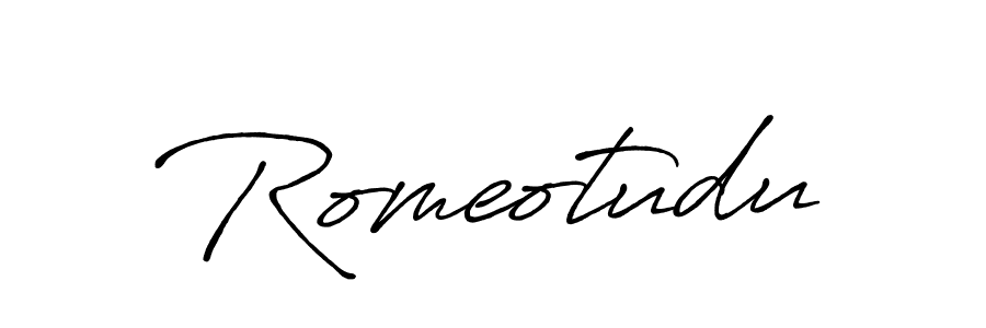 You should practise on your own different ways (Antro_Vectra_Bolder) to write your name (Romeotudu) in signature. don't let someone else do it for you. Romeotudu signature style 7 images and pictures png