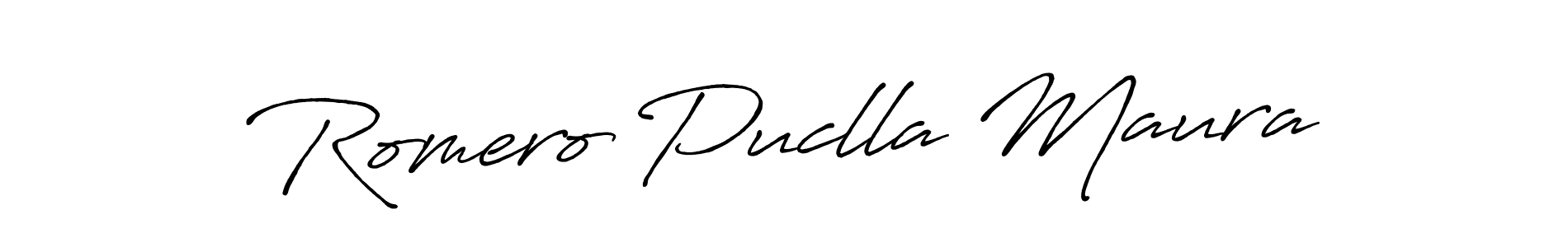 Also You can easily find your signature by using the search form. We will create Romero Puclla Maura name handwritten signature images for you free of cost using Antro_Vectra_Bolder sign style. Romero Puclla Maura signature style 7 images and pictures png