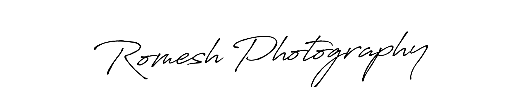 Once you've used our free online signature maker to create your best signature Antro_Vectra_Bolder style, it's time to enjoy all of the benefits that Romesh Photography name signing documents. Romesh Photography signature style 7 images and pictures png