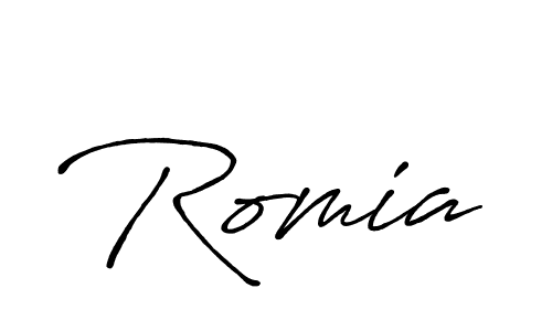 Also we have Romia name is the best signature style. Create professional handwritten signature collection using Antro_Vectra_Bolder autograph style. Romia signature style 7 images and pictures png