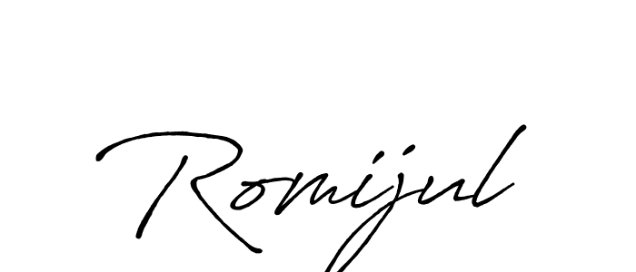 It looks lik you need a new signature style for name Romijul. Design unique handwritten (Antro_Vectra_Bolder) signature with our free signature maker in just a few clicks. Romijul signature style 7 images and pictures png