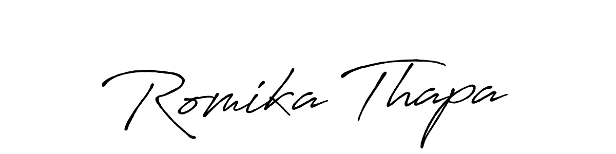 Best and Professional Signature Style for Romika Thapa. Antro_Vectra_Bolder Best Signature Style Collection. Romika Thapa signature style 7 images and pictures png