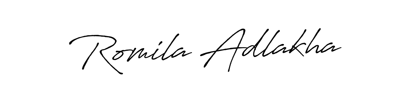 Best and Professional Signature Style for Romila Adlakha. Antro_Vectra_Bolder Best Signature Style Collection. Romila Adlakha signature style 7 images and pictures png
