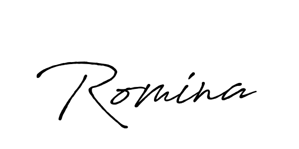You should practise on your own different ways (Antro_Vectra_Bolder) to write your name (Romina) in signature. don't let someone else do it for you. Romina signature style 7 images and pictures png