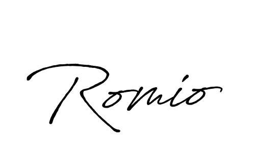 Similarly Antro_Vectra_Bolder is the best handwritten signature design. Signature creator online .You can use it as an online autograph creator for name Romio. Romio signature style 7 images and pictures png