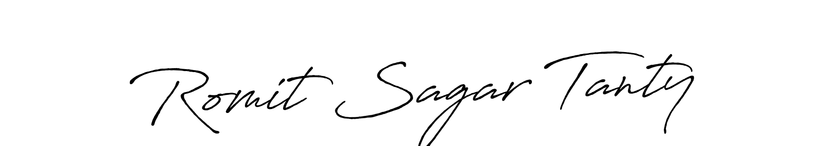 Make a short Romit Sagar Tanty signature style. Manage your documents anywhere anytime using Antro_Vectra_Bolder. Create and add eSignatures, submit forms, share and send files easily. Romit Sagar Tanty signature style 7 images and pictures png