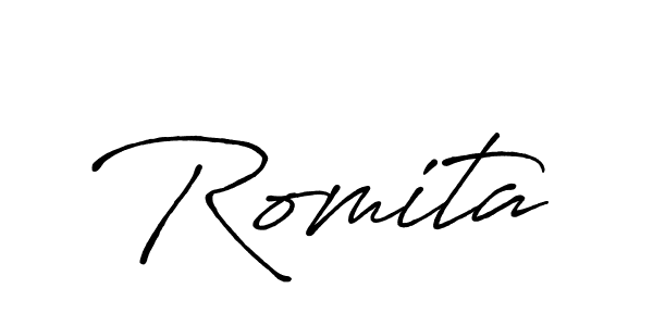 The best way (Antro_Vectra_Bolder) to make a short signature is to pick only two or three words in your name. The name Romita include a total of six letters. For converting this name. Romita signature style 7 images and pictures png