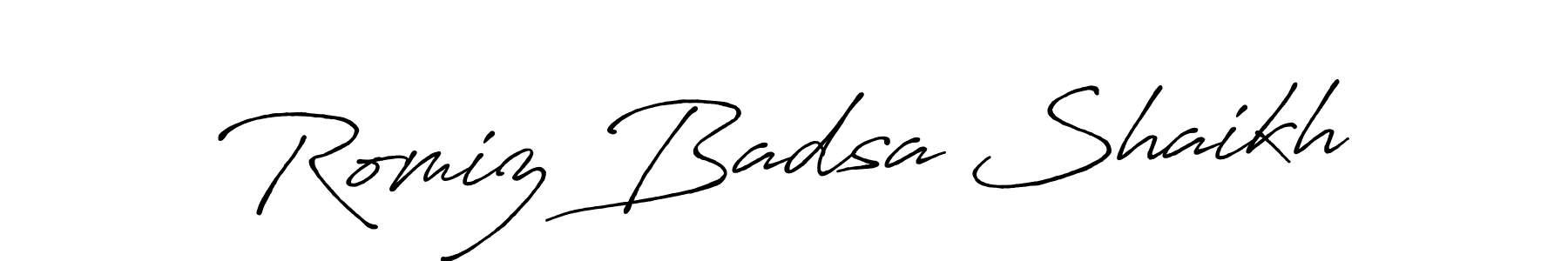if you are searching for the best signature style for your name Romiz Badsa Shaikh. so please give up your signature search. here we have designed multiple signature styles  using Antro_Vectra_Bolder. Romiz Badsa Shaikh signature style 7 images and pictures png