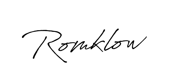 Also You can easily find your signature by using the search form. We will create Romklow name handwritten signature images for you free of cost using Antro_Vectra_Bolder sign style. Romklow signature style 7 images and pictures png