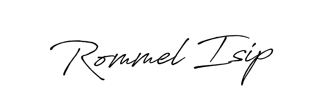 Also we have Rommel Isip name is the best signature style. Create professional handwritten signature collection using Antro_Vectra_Bolder autograph style. Rommel Isip signature style 7 images and pictures png