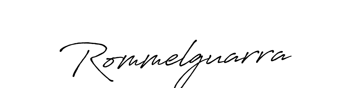 Design your own signature with our free online signature maker. With this signature software, you can create a handwritten (Antro_Vectra_Bolder) signature for name Rommelguarra. Rommelguarra signature style 7 images and pictures png