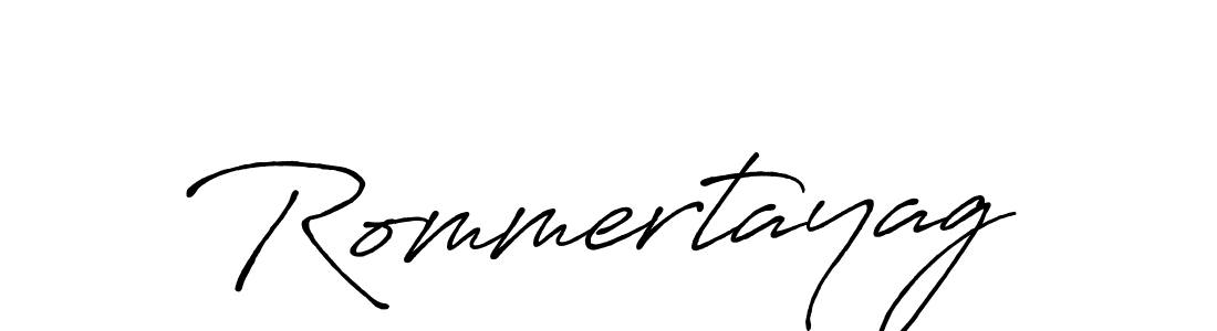 How to make Rommertayag signature? Antro_Vectra_Bolder is a professional autograph style. Create handwritten signature for Rommertayag name. Rommertayag signature style 7 images and pictures png