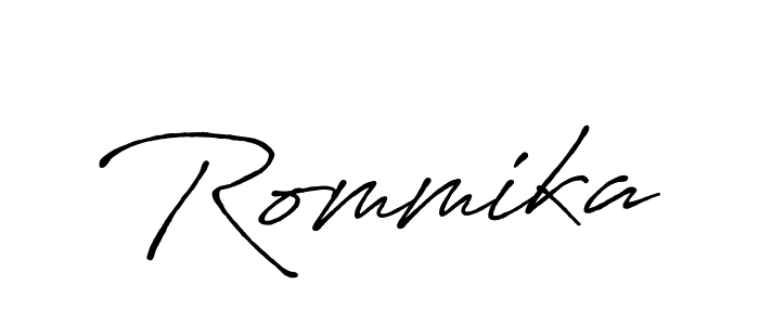 You can use this online signature creator to create a handwritten signature for the name Rommika. This is the best online autograph maker. Rommika signature style 7 images and pictures png