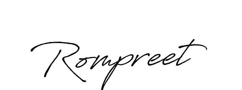 It looks lik you need a new signature style for name Rompreet. Design unique handwritten (Antro_Vectra_Bolder) signature with our free signature maker in just a few clicks. Rompreet signature style 7 images and pictures png