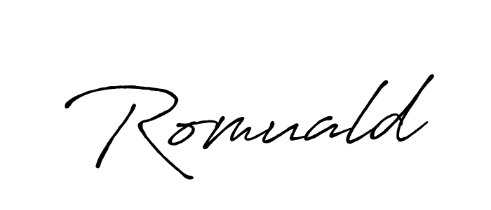 Design your own signature with our free online signature maker. With this signature software, you can create a handwritten (Antro_Vectra_Bolder) signature for name Romuald. Romuald signature style 7 images and pictures png
