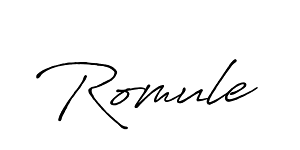 Similarly Antro_Vectra_Bolder is the best handwritten signature design. Signature creator online .You can use it as an online autograph creator for name Romule. Romule signature style 7 images and pictures png