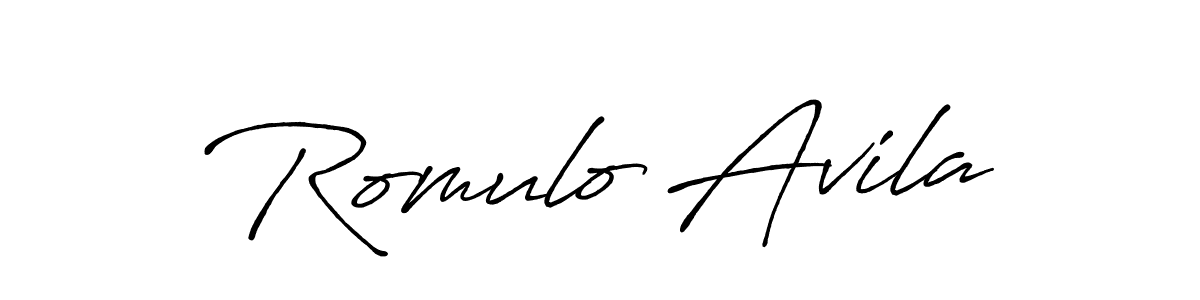 Also we have Romulo Avila name is the best signature style. Create professional handwritten signature collection using Antro_Vectra_Bolder autograph style. Romulo Avila signature style 7 images and pictures png