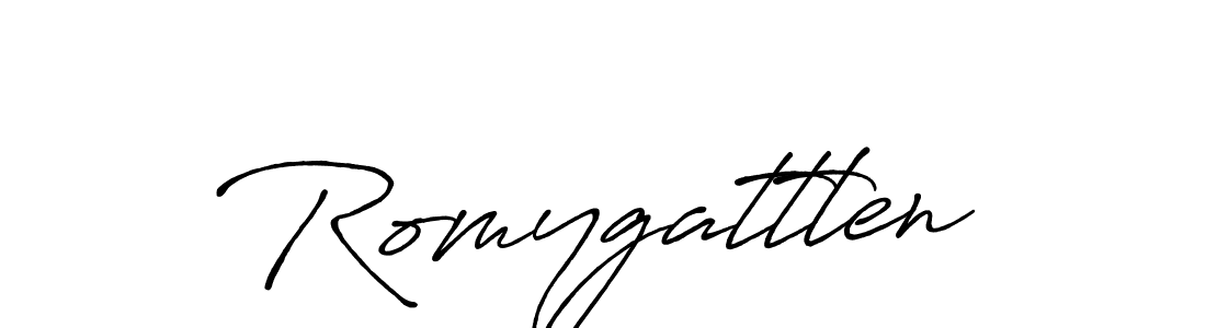 Also You can easily find your signature by using the search form. We will create Romygattlen name handwritten signature images for you free of cost using Antro_Vectra_Bolder sign style. Romygattlen signature style 7 images and pictures png