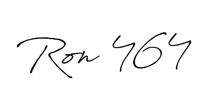 Design your own signature with our free online signature maker. With this signature software, you can create a handwritten (Antro_Vectra_Bolder) signature for name Ron 464. Ron 464 signature style 7 images and pictures png