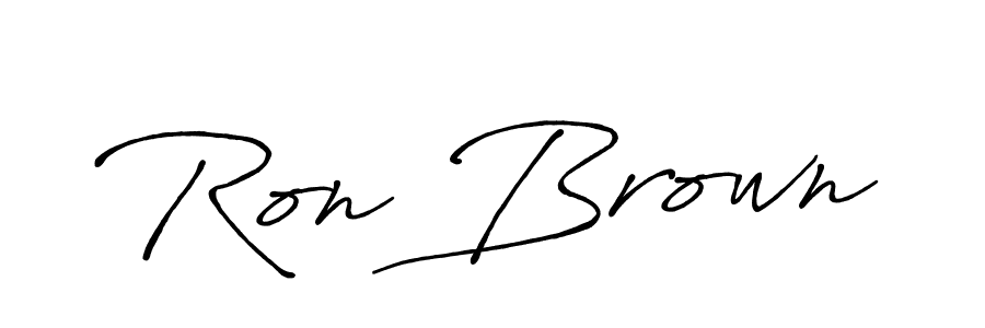 Create a beautiful signature design for name Ron Brown. With this signature (Antro_Vectra_Bolder) fonts, you can make a handwritten signature for free. Ron Brown signature style 7 images and pictures png