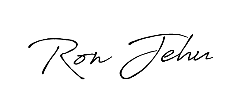 Design your own signature with our free online signature maker. With this signature software, you can create a handwritten (Antro_Vectra_Bolder) signature for name Ron Jehu. Ron Jehu signature style 7 images and pictures png
