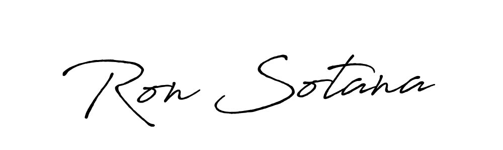 The best way (Antro_Vectra_Bolder) to make a short signature is to pick only two or three words in your name. The name Ron Sotana include a total of six letters. For converting this name. Ron Sotana signature style 7 images and pictures png