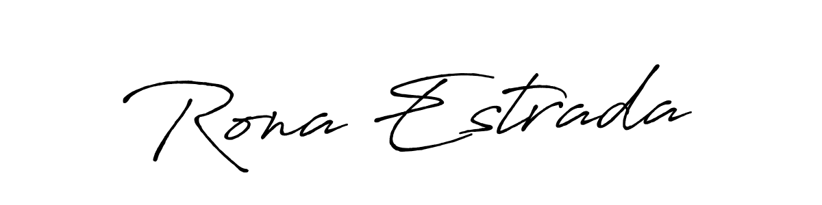 Similarly Antro_Vectra_Bolder is the best handwritten signature design. Signature creator online .You can use it as an online autograph creator for name Rona Estrada. Rona Estrada signature style 7 images and pictures png