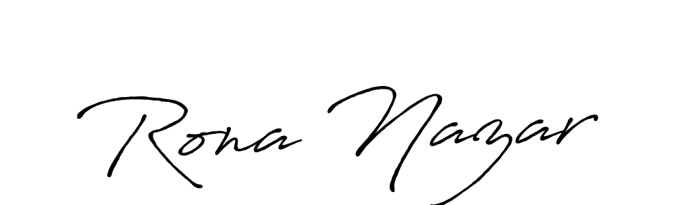 It looks lik you need a new signature style for name Rona Nazar. Design unique handwritten (Antro_Vectra_Bolder) signature with our free signature maker in just a few clicks. Rona Nazar signature style 7 images and pictures png