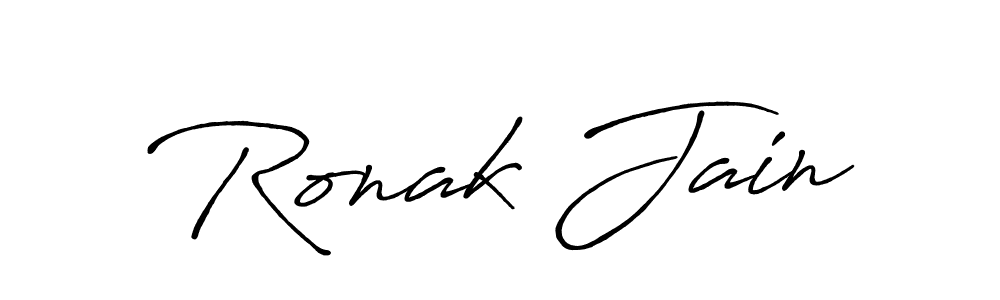 Best and Professional Signature Style for Ronak Jain. Antro_Vectra_Bolder Best Signature Style Collection. Ronak Jain signature style 7 images and pictures png