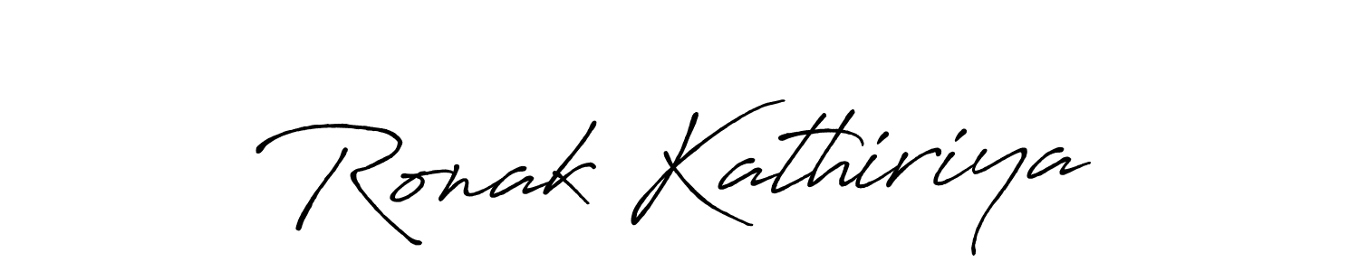 Make a beautiful signature design for name Ronak Kathiriya. Use this online signature maker to create a handwritten signature for free. Ronak Kathiriya signature style 7 images and pictures png