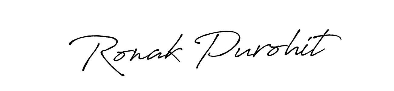 Make a beautiful signature design for name Ronak Purohit. Use this online signature maker to create a handwritten signature for free. Ronak Purohit signature style 7 images and pictures png
