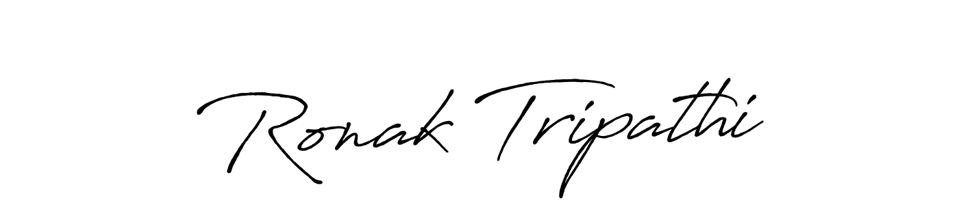 The best way (Antro_Vectra_Bolder) to make a short signature is to pick only two or three words in your name. The name Ronak Tripathi include a total of six letters. For converting this name. Ronak Tripathi signature style 7 images and pictures png