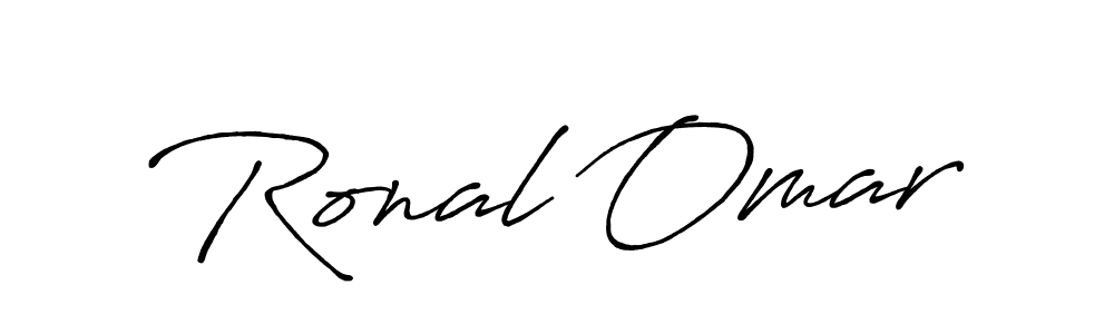 Antro_Vectra_Bolder is a professional signature style that is perfect for those who want to add a touch of class to their signature. It is also a great choice for those who want to make their signature more unique. Get Ronal Omar name to fancy signature for free. Ronal Omar signature style 7 images and pictures png