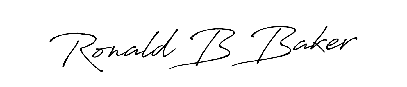Also You can easily find your signature by using the search form. We will create Ronald B Baker name handwritten signature images for you free of cost using Antro_Vectra_Bolder sign style. Ronald B Baker signature style 7 images and pictures png