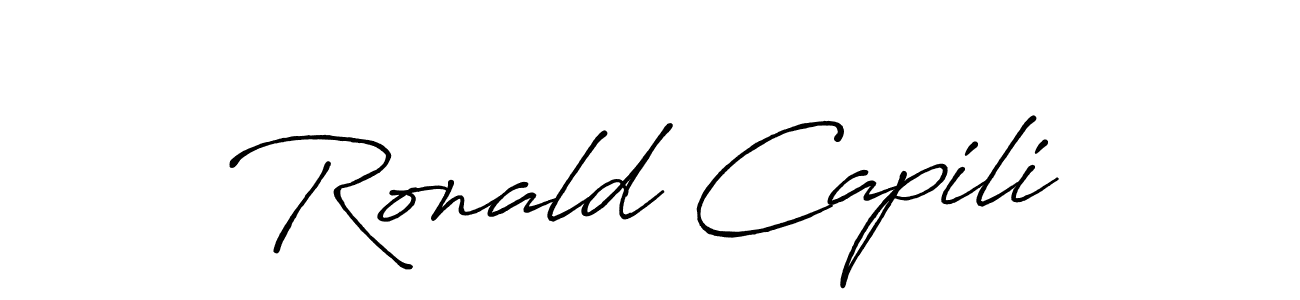 Make a beautiful signature design for name Ronald Capili. Use this online signature maker to create a handwritten signature for free. Ronald Capili signature style 7 images and pictures png