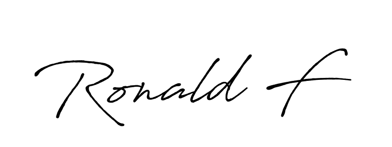 Best and Professional Signature Style for Ronald F. Antro_Vectra_Bolder Best Signature Style Collection. Ronald F signature style 7 images and pictures png