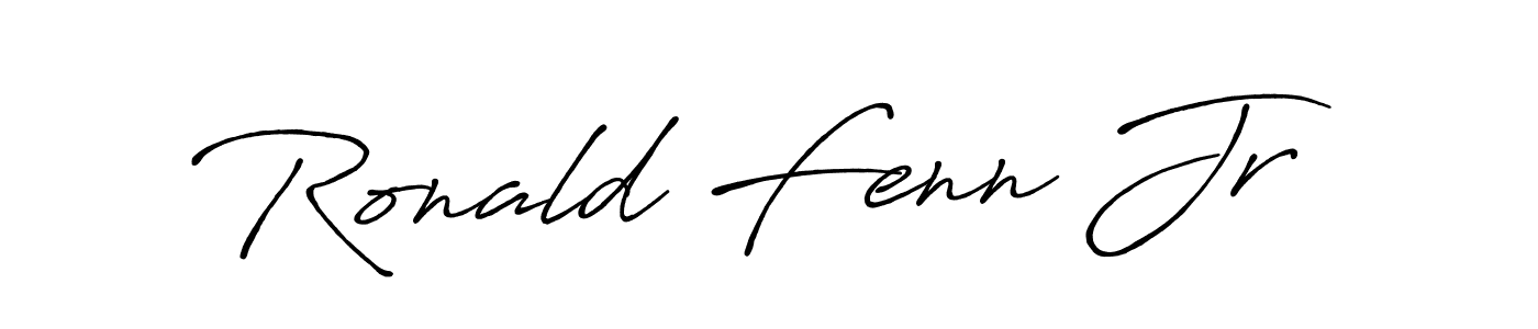 Also You can easily find your signature by using the search form. We will create Ronald Fenn Jr name handwritten signature images for you free of cost using Antro_Vectra_Bolder sign style. Ronald Fenn Jr signature style 7 images and pictures png