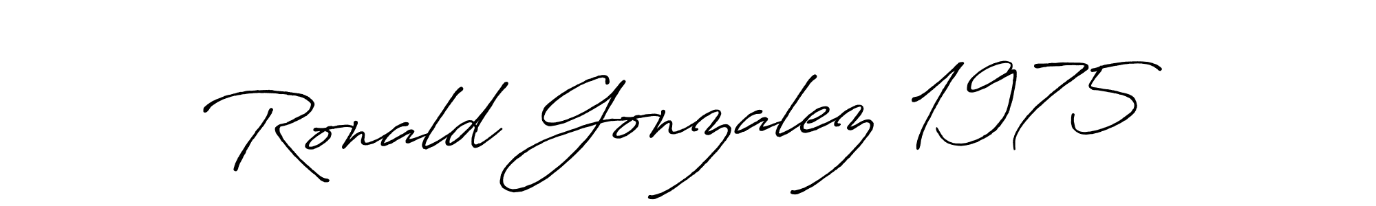 How to make Ronald Gonzalez 1975 name signature. Use Antro_Vectra_Bolder style for creating short signs online. This is the latest handwritten sign. Ronald Gonzalez 1975 signature style 7 images and pictures png