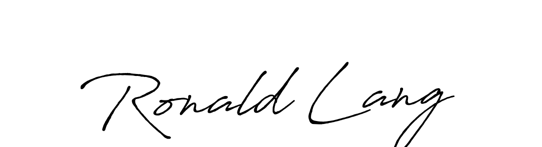 Also we have Ronald Lang name is the best signature style. Create professional handwritten signature collection using Antro_Vectra_Bolder autograph style. Ronald Lang signature style 7 images and pictures png