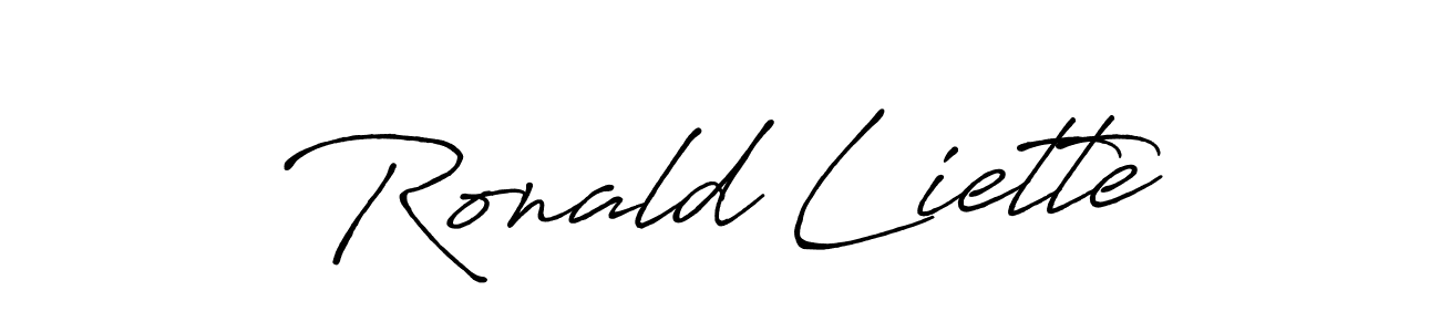 Best and Professional Signature Style for Ronald Liette. Antro_Vectra_Bolder Best Signature Style Collection. Ronald Liette signature style 7 images and pictures png