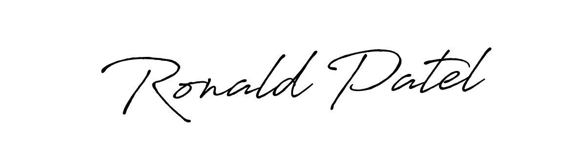 Make a beautiful signature design for name Ronald Patel. Use this online signature maker to create a handwritten signature for free. Ronald Patel signature style 7 images and pictures png