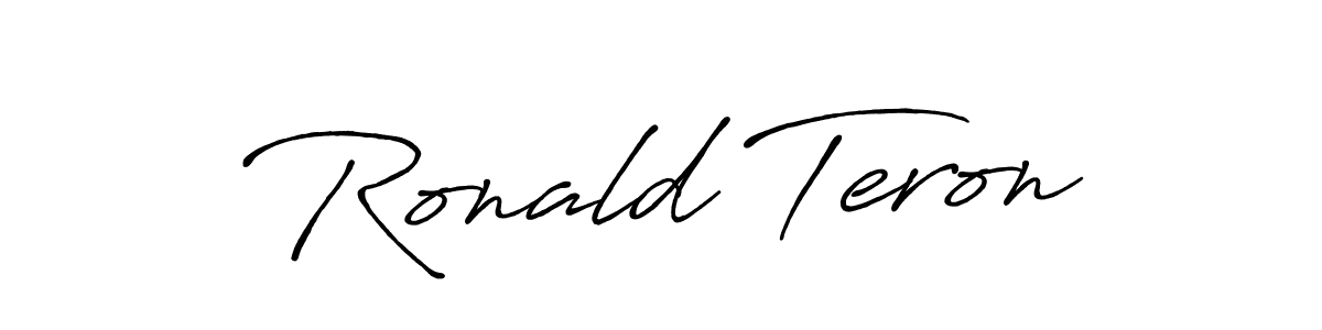 Also we have Ronald Teron name is the best signature style. Create professional handwritten signature collection using Antro_Vectra_Bolder autograph style. Ronald Teron signature style 7 images and pictures png