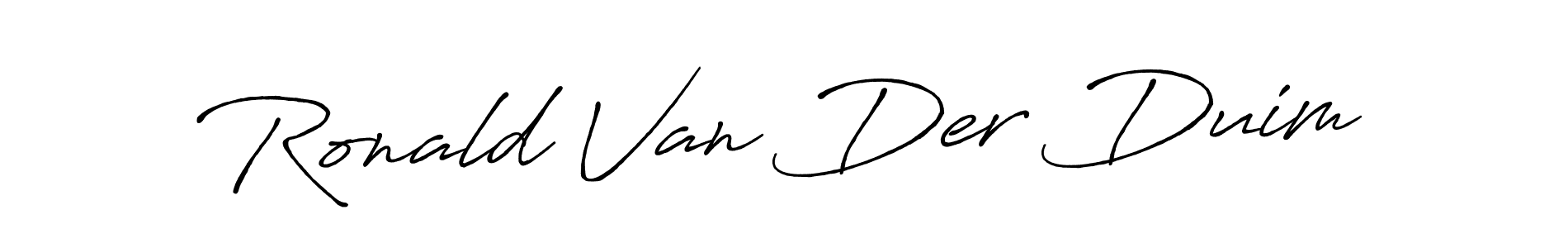 Also we have Ronald Van Der Duim name is the best signature style. Create professional handwritten signature collection using Antro_Vectra_Bolder autograph style. Ronald Van Der Duim signature style 7 images and pictures png