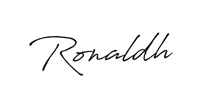 Ronaldh stylish signature style. Best Handwritten Sign (Antro_Vectra_Bolder) for my name. Handwritten Signature Collection Ideas for my name Ronaldh. Ronaldh signature style 7 images and pictures png