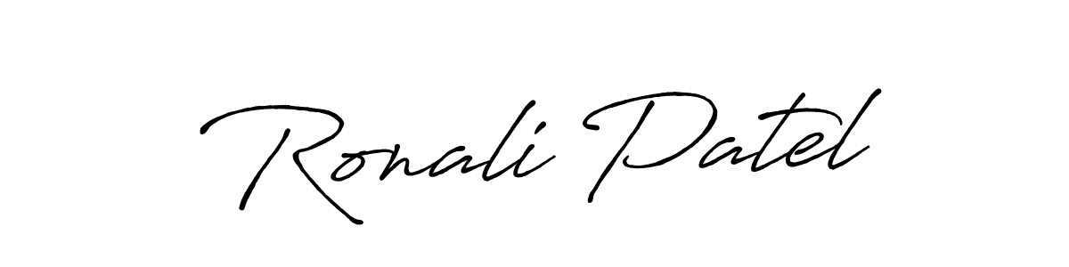 You can use this online signature creator to create a handwritten signature for the name Ronali Patel. This is the best online autograph maker. Ronali Patel signature style 7 images and pictures png