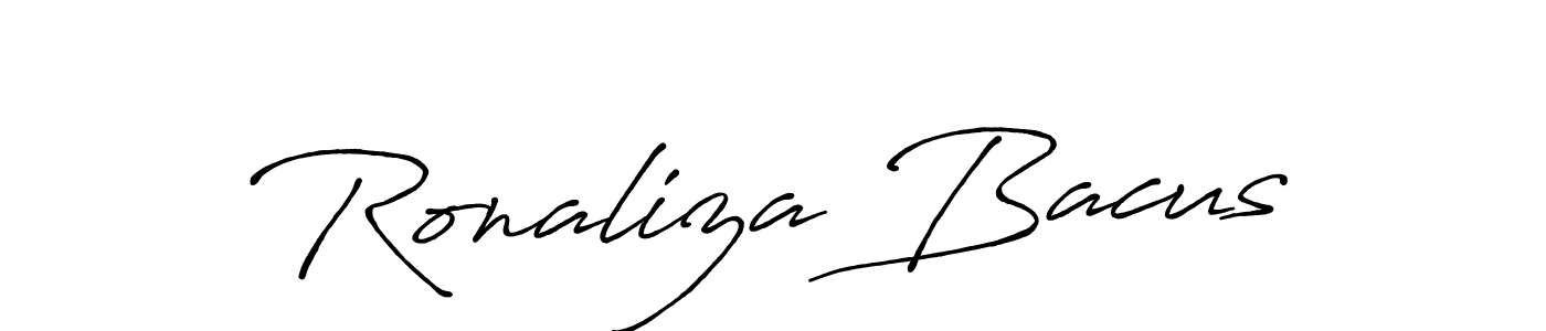 Ronaliza Bacus stylish signature style. Best Handwritten Sign (Antro_Vectra_Bolder) for my name. Handwritten Signature Collection Ideas for my name Ronaliza Bacus. Ronaliza Bacus signature style 7 images and pictures png